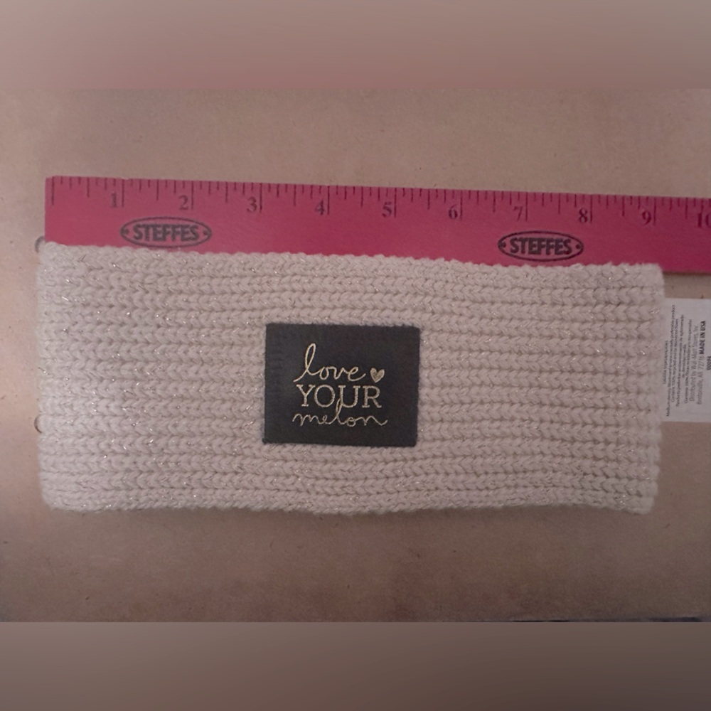 Love Your Melon cream/gold headband